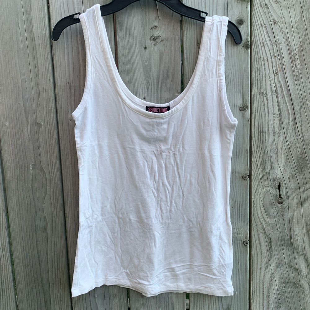 Seductions by Sirens White Tank Top Large